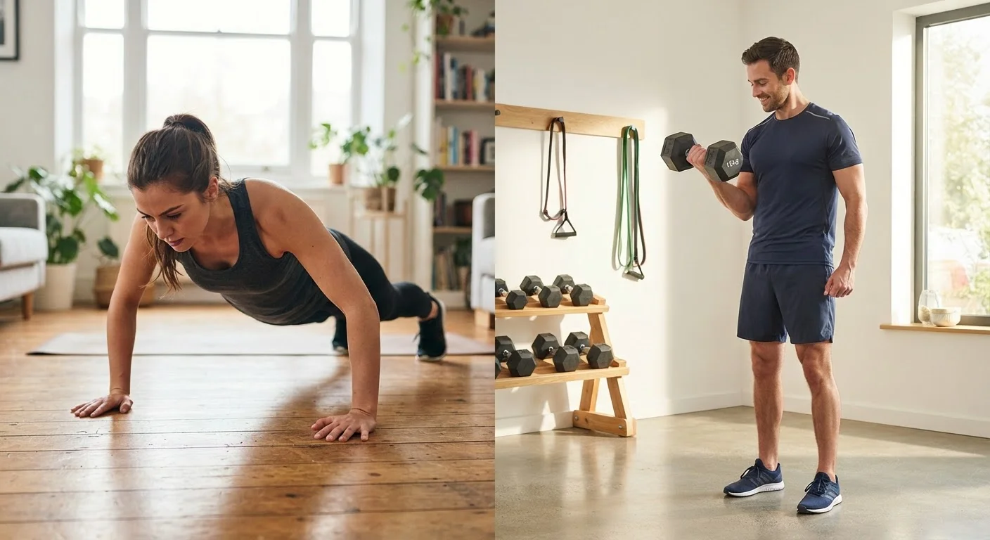 Bodyweight vs. Free Weights: Understanding the Trade-offs