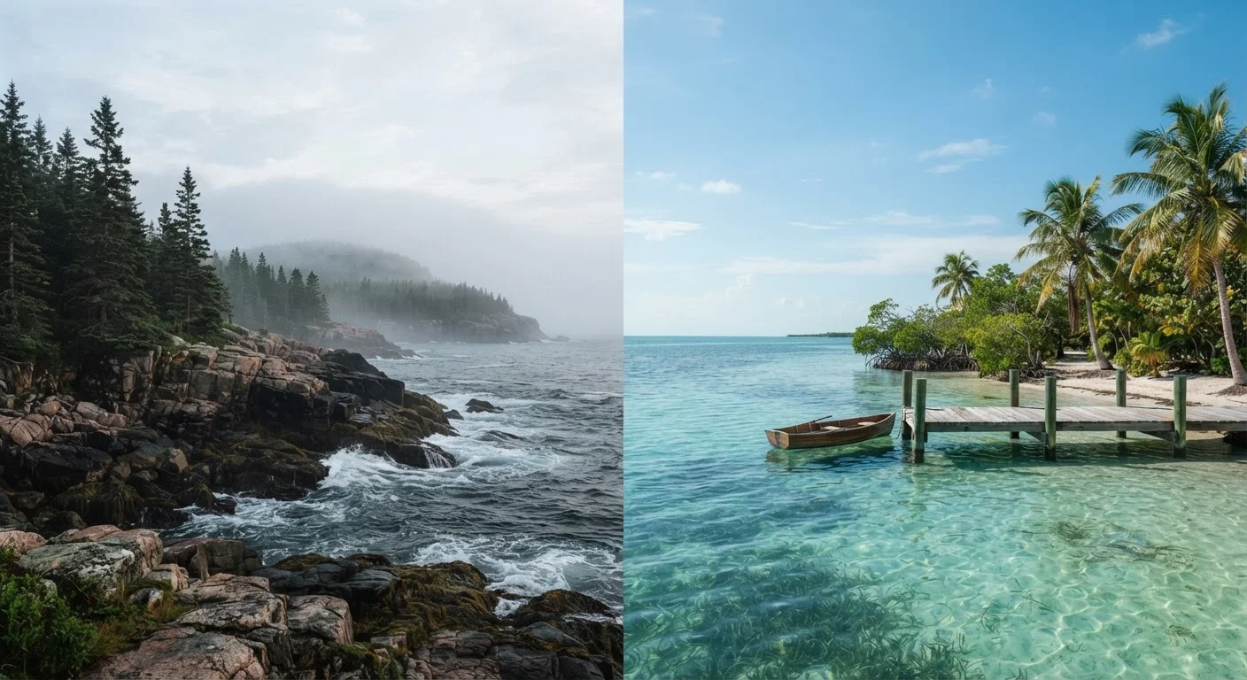 Coastal Maine vs. the Florida Keys: Two Very Different Waterfront Escapes