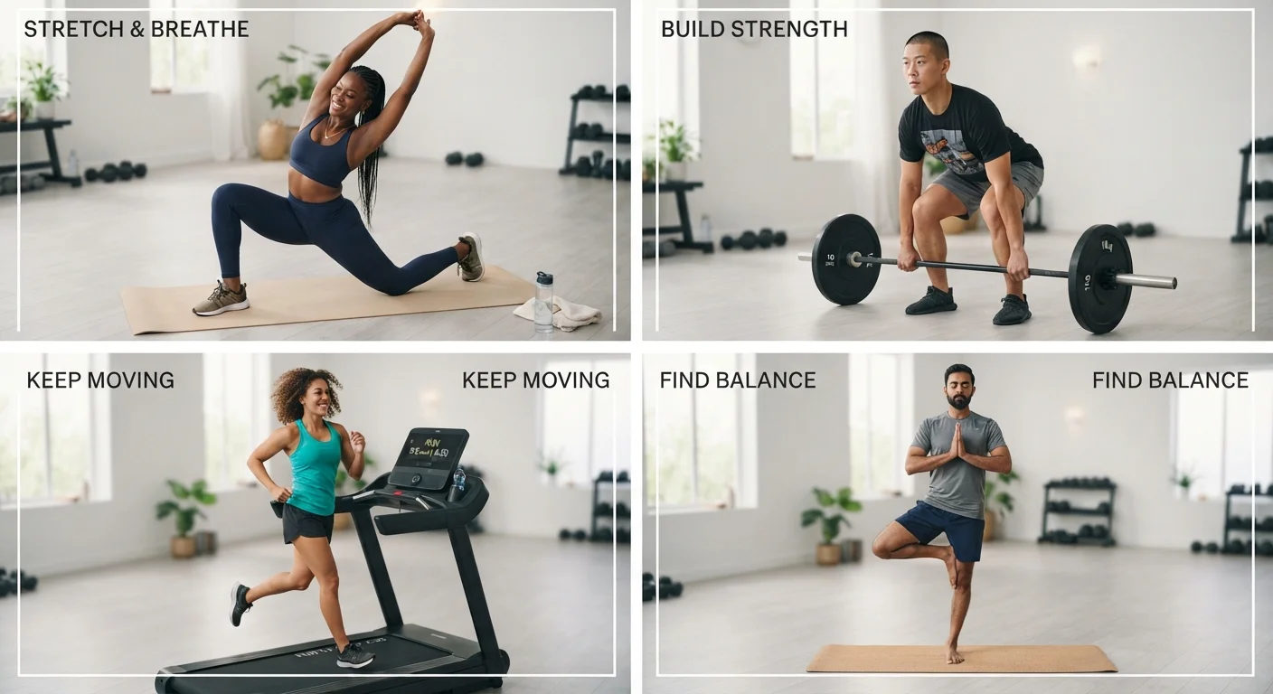 How Flexibility, Strength, Endurance, and Balance Each Contribute to Overall Fitness