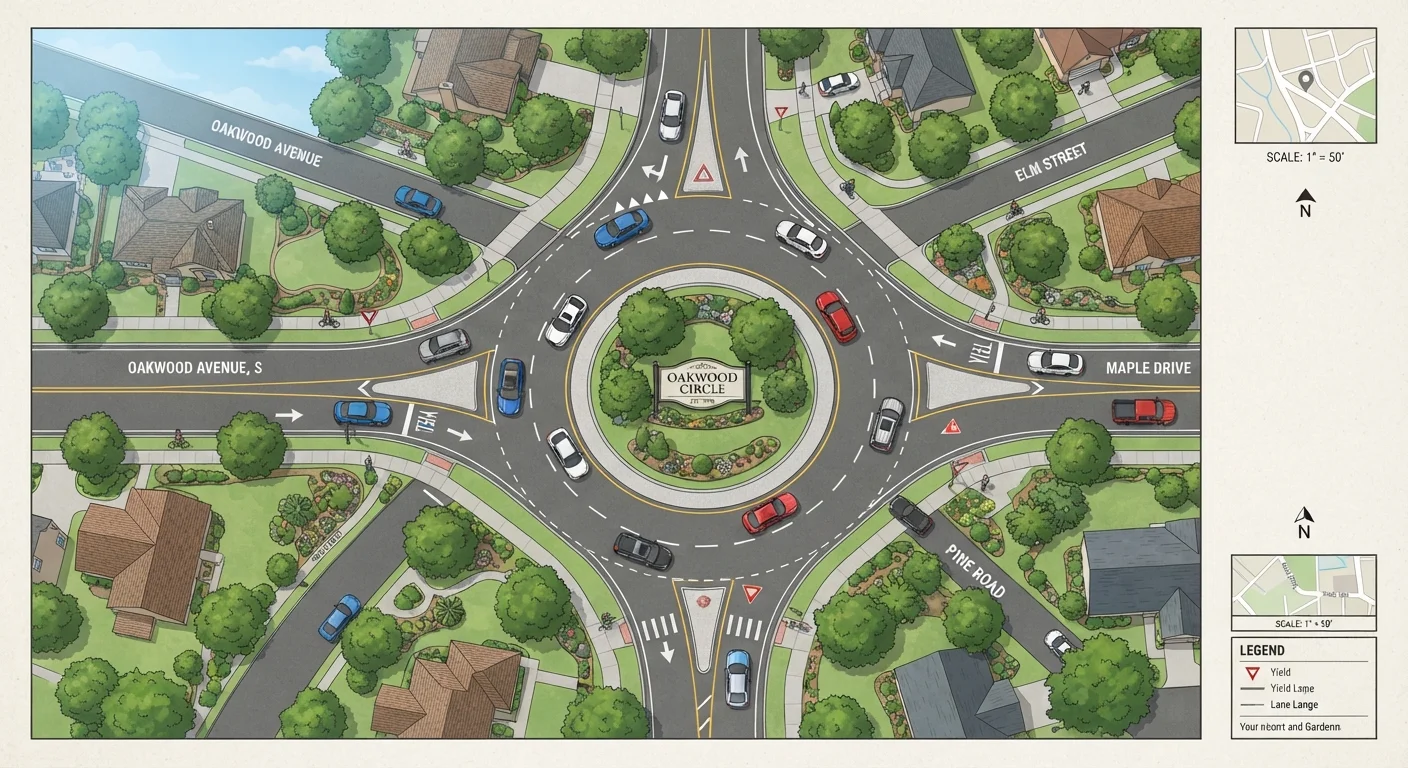 Roundabouts, Four-Way Stops, and Yield Signs: Who Actually Goes First