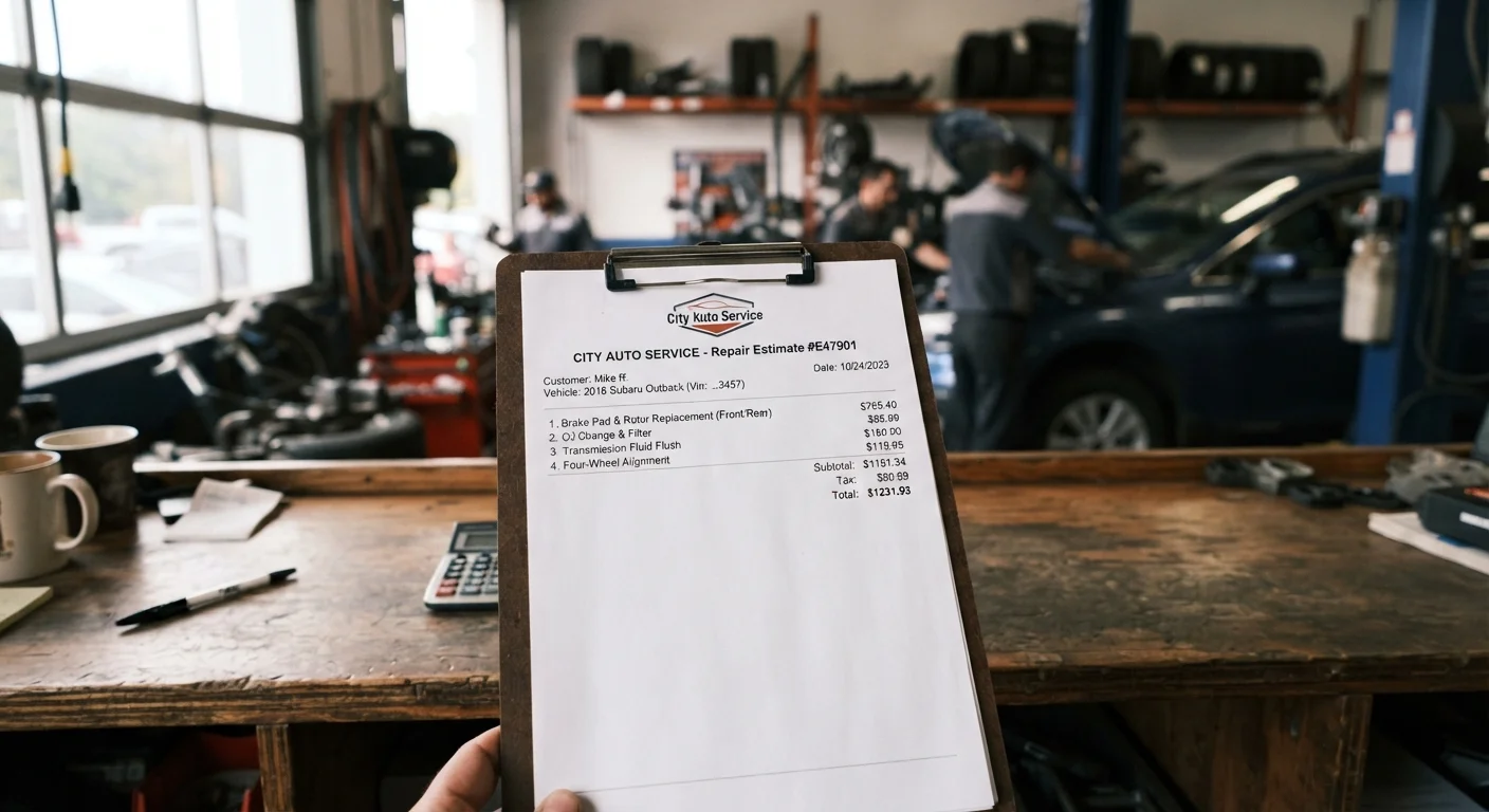 Understanding a Mechanic's Estimate: Terms, Line Items, and Questions to Ask